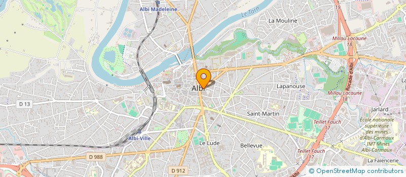 localisation de l'entreprise SAS HOLDING PMDF à ALBI