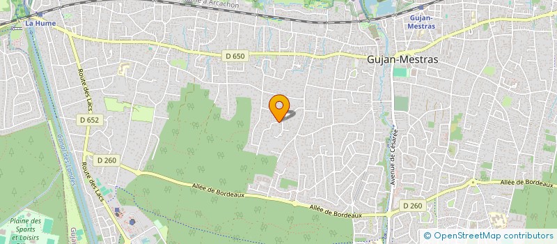 localisation de l'entreprise SAS HOLDING SGM  GUJAN-MESTRAS