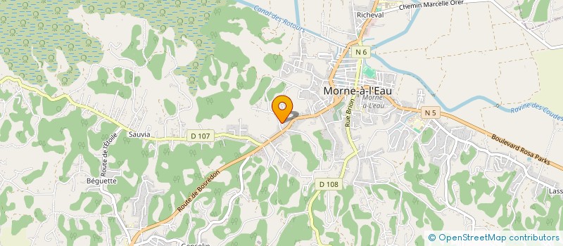 localisation de l'entreprise SAS HOME COACH  MORNE A L EAU