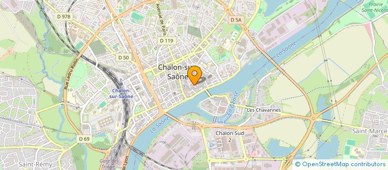 localisation de l'entreprise SAS HOMERVILLE à CHALON-SUR-SAONE