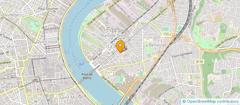 localisation de l'entreprise SAS HORIANA à BORDEAUX