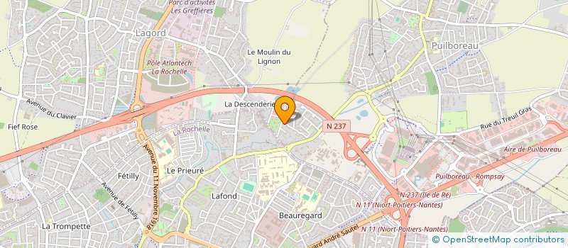 localisation de l'entreprise SAS HORIZON  VILLEDOUX