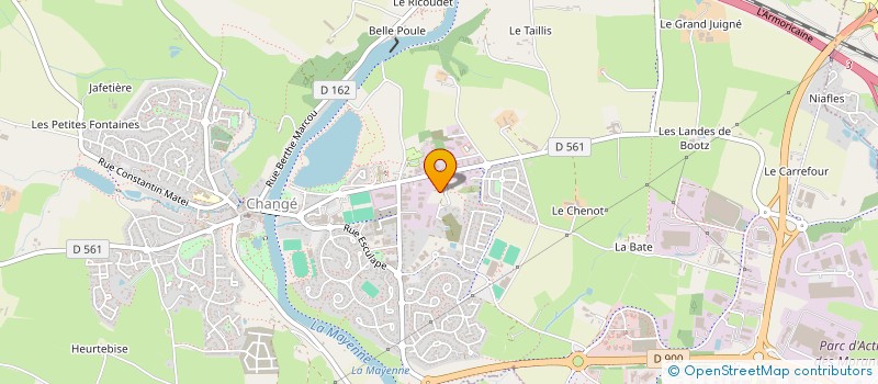 localisation de l'entreprise SAS HORIZON INVEST à CHANGE