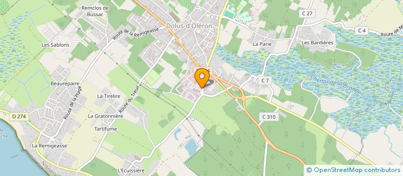 localisation de l'entreprise SAS HORIZON VERT  DOLUS-D'OLERON