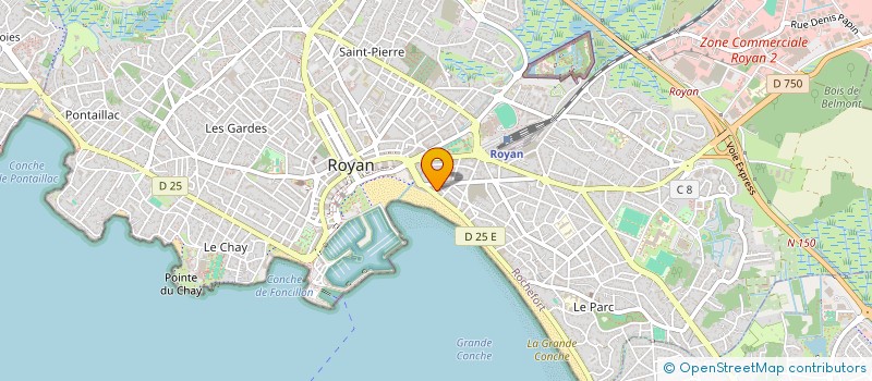 localisation de l'entreprise SAS HORIZONS à ROYAN