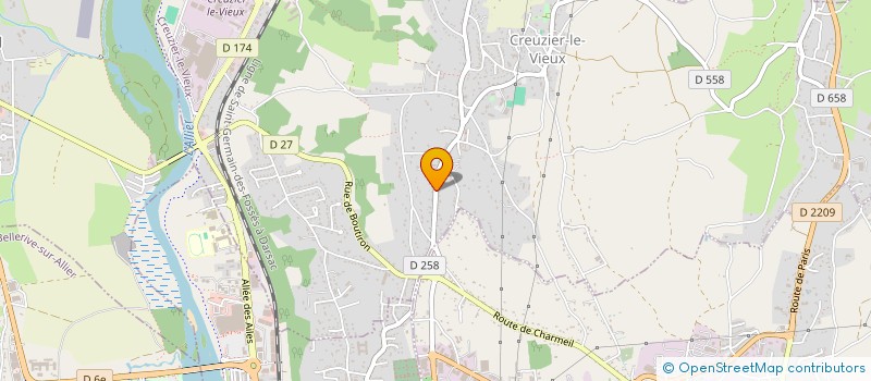 localisation de l'entreprise SAS HORME  CREUZIER-LE-VIEUX