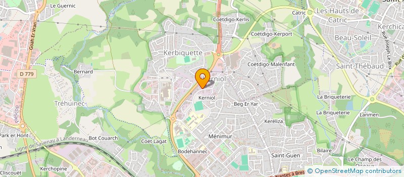 localisation de l'entreprise SAS HOT YOGA VANNES à VANNES