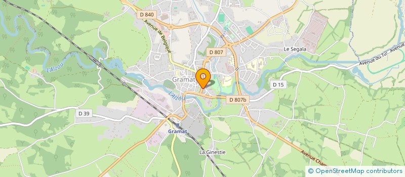 localisation de l'entreprise SAS HOTEL DU QUERCY  GRAMAT