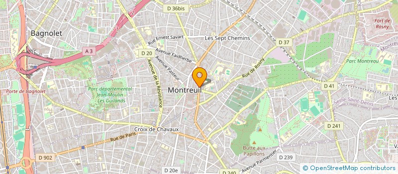 localisation de l'entreprise SAS HOTEL FRANKLIN MONTREUIL à MONTREUIL