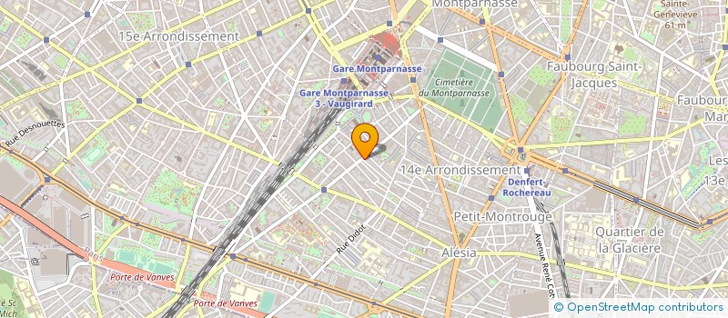 localisation de l'entreprise SAS HOTEL PARIS 14  PARIS