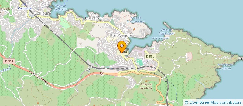 localisation de l'entreprise SAS HOTEL SUR LE QUAI  PORT-VENDRES