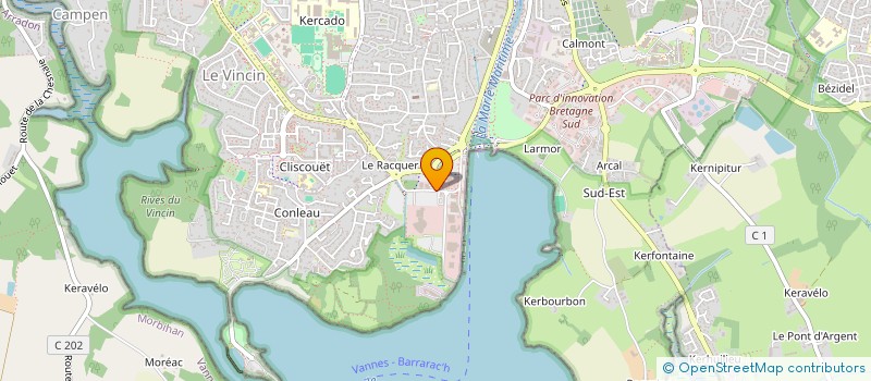 localisation de l'entreprise SAS HOTELLERIE VANNES LE PORT à VANNES