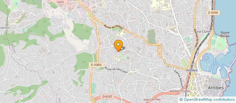 localisation de l'entreprise SAS HOTELS JOURNEL RIS ORANGIS à ANTIBES