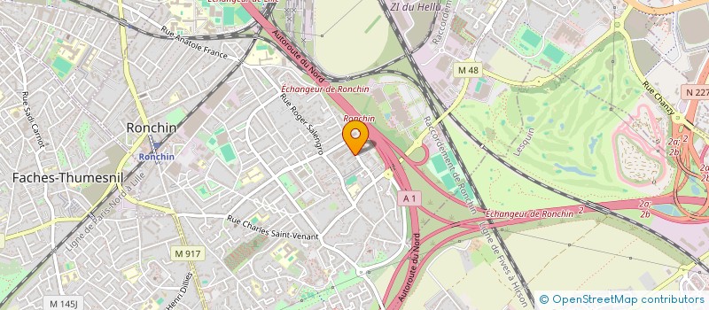 localisation de l'entreprise SAS HOVART  RONCHIN