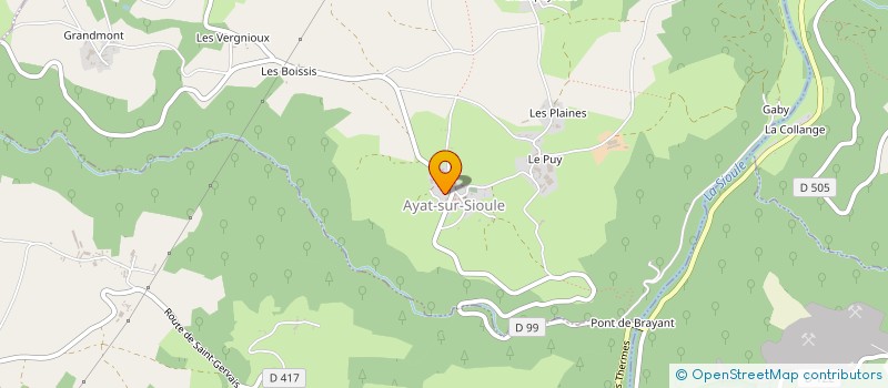 localisation de l'entreprise SAS HTAG à SAINT-GERVAIS-D'AUVERGNE