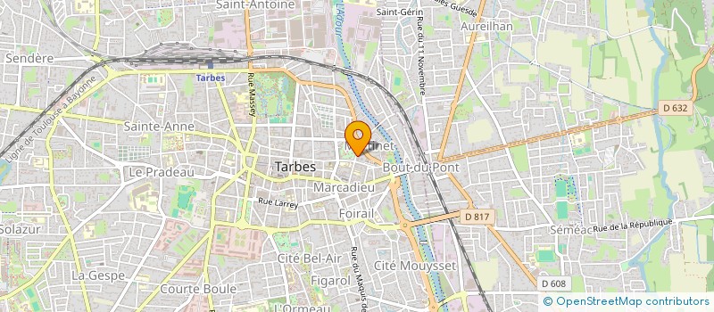 localisation de l'entreprise SAS HUEBER. C  TARBES