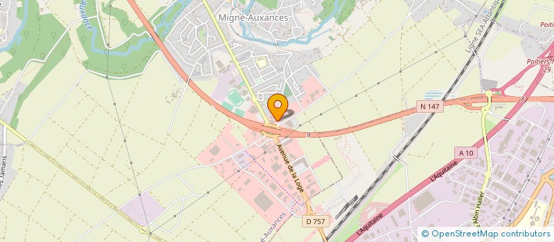 localisation de l'entreprise SAS HUET VOUILLE à MIGNE-AUXANCES