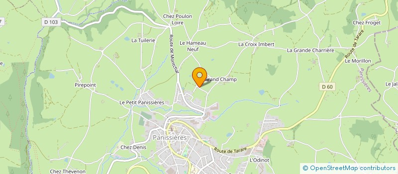 localisation de l'entreprise SAS HYDEX RECYCLING à PANISSIERES