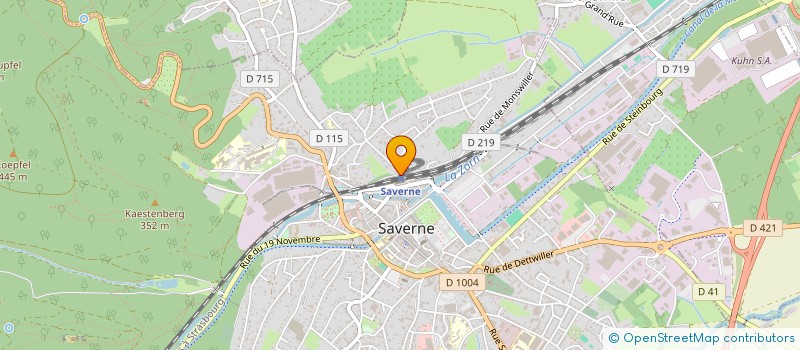 localisation de l'entreprise SAS HYGIEST à SAVERNE