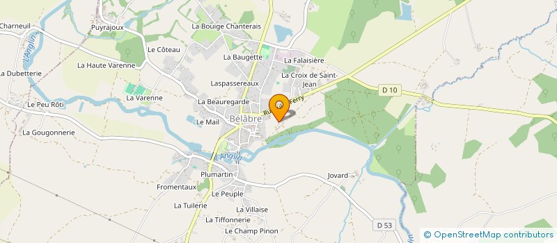 localisation de l'entreprise SAS HYPERICUM à BELABRE