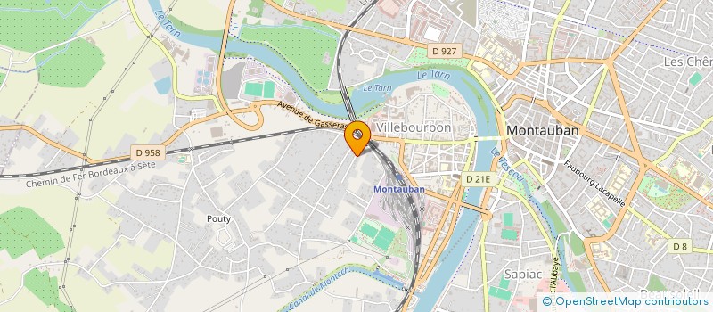 localisation de l'entreprise SAS HYPHEN INVEST à MONTAUBAN