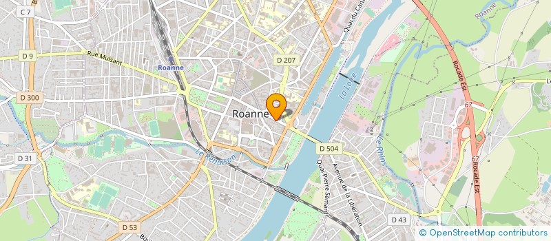 localisation de l'entreprise SAS I.E.R. IMMOBILIER  ROANNE