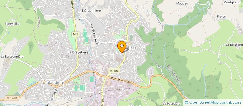 localisation de l'entreprise SAS I2S  SORBIERS