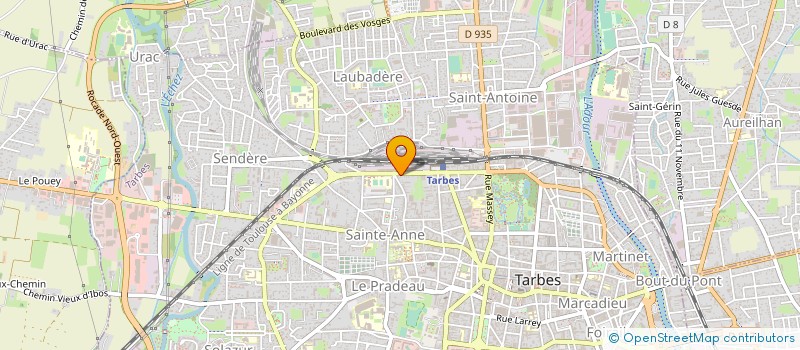 localisation de l'entreprise SAS IAP à TARBES