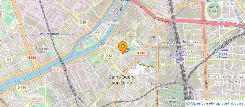 localisation de l'entreprise SAS IMAGERIE MEDICALE DU LANDY à SAINT-OUEN-SUR-SEINE