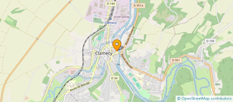 localisation de l'entreprise SAS IMMO V.I.P. à CLAMECY