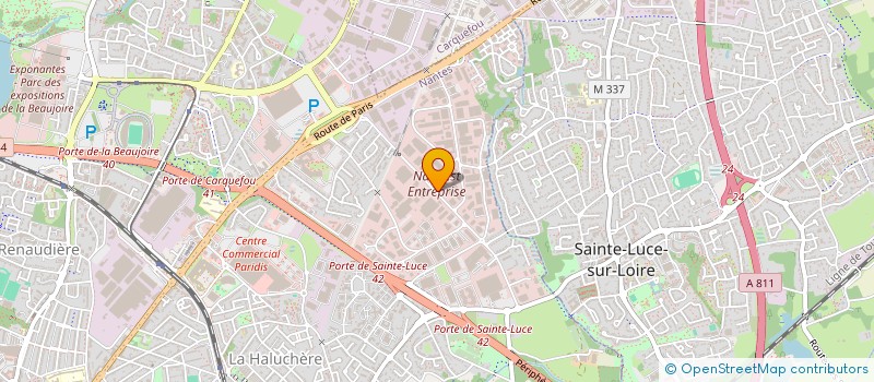 localisation de l'entreprise SAS IMMOBILIERE DU BOIS BRIAND  NANTES