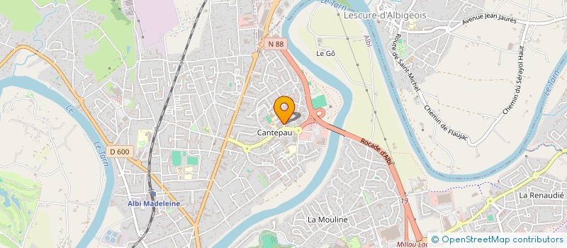 localisation de l'entreprise SAS IMMOBILIERE DU MIDI à ALBI
