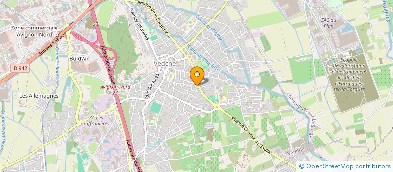 localisation de l'entreprise SAS IMMOGNAC  VEDENE