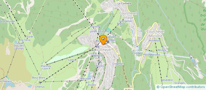 localisation de l'entreprise SAS IMMOGOT  COURCHEVEL