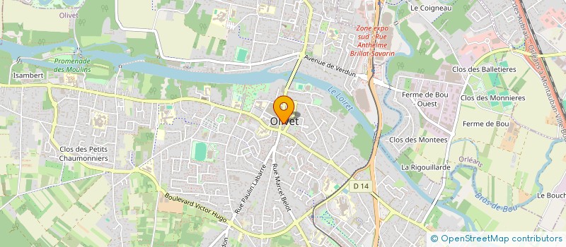 localisation de l'entreprise SAS IMMOLIVET à OLIVET