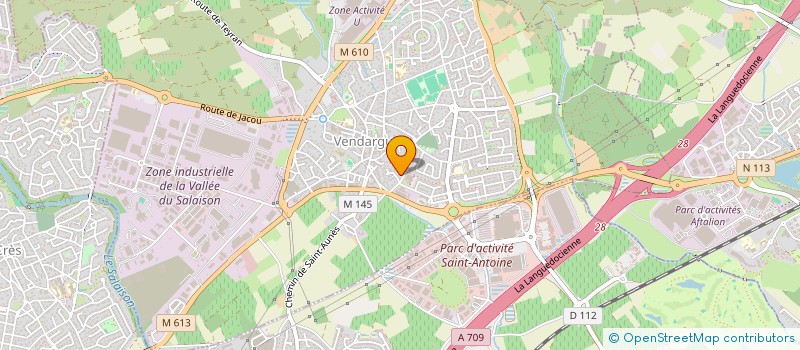 localisation de l'entreprise SAS IMMOPART à VENDARGUES