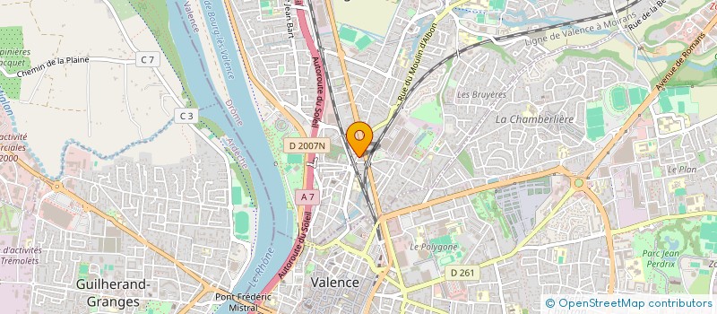 localisation de l'entreprise SAS IMPACT 2 COM  BOURG LES VALENCE