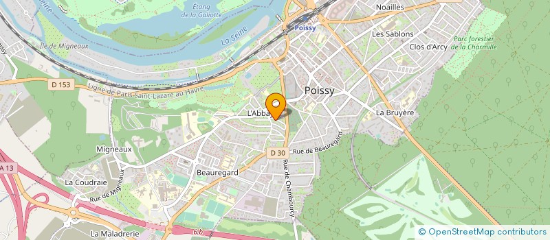 localisation de l'entreprise SAS IMPREVICIBLE  POISSY