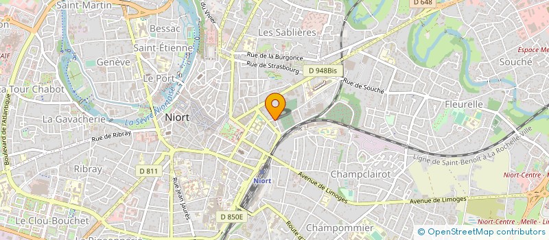 localisation de l'entreprise SAS IMPRIMERIE NOUVELLE SOCIETE ANGEVIN à NIORT