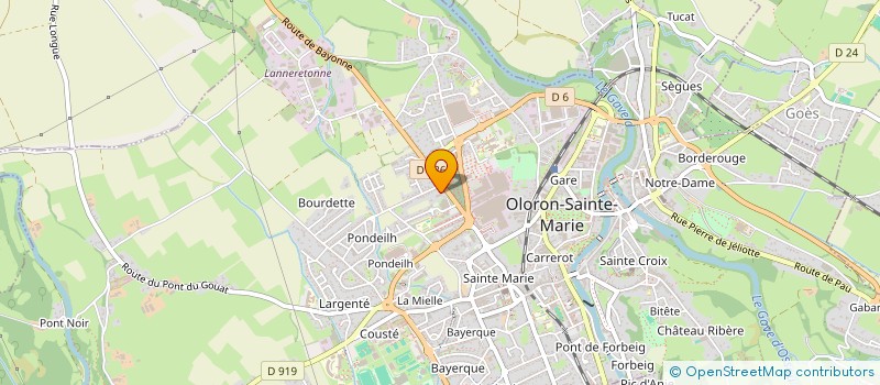 localisation de l'entreprise SAS IN-OUT  OLORON-SAINTE-MARIE