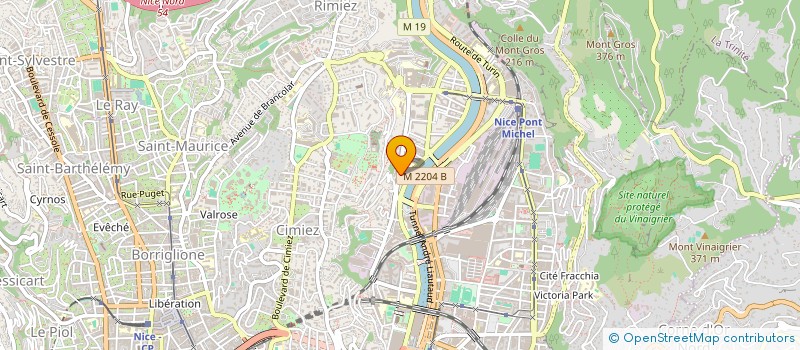 localisation de l'entreprise SAS INB à NICE