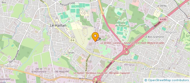 localisation de l'entreprise SAS INBAT à EYSINES