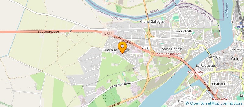 localisation de l'entreprise SAS INC à ARLES