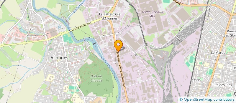 localisation de l'entreprise SAS INERTIA GROUPE  LE MANS