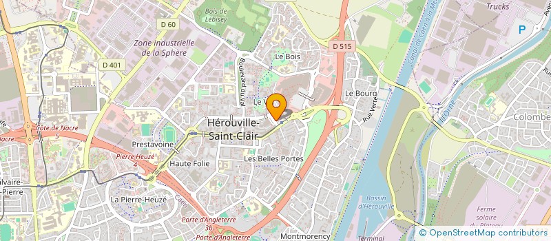 localisation de l'entreprise SAS INFOSURF à HEROUVILLE-SAINT-CLAIR