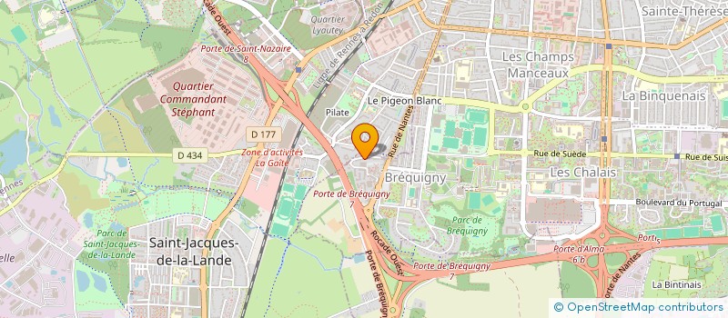 localisation de l'entreprise SAS INFRA BTP à RENNES