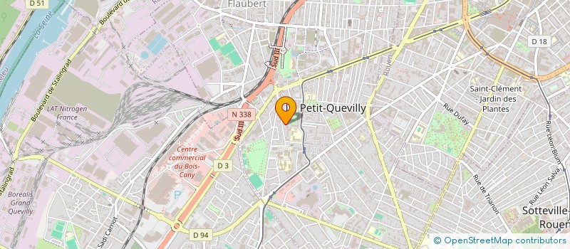 localisation de l'entreprise SAS INGENIERIE à LE PETIT-QUEVILLY