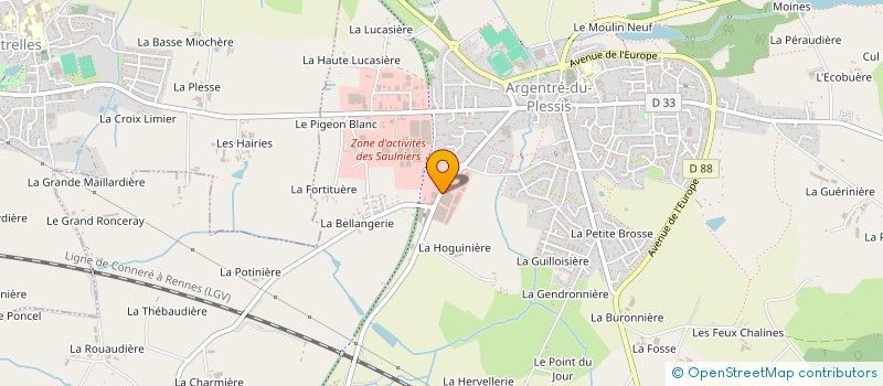 localisation de l'entreprise SAS INNER  ARGENTRE-DU-PLESSIS