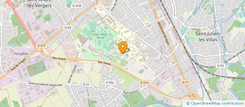 localisation de l'entreprise SAS INOVAE à ROSIERES-PRES-TROYES