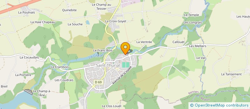 localisation de l'entreprise SAS INTEGRAL ENERGIES  SAINT-THURIAL